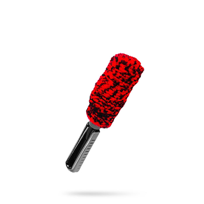 brushdepot Car Wheel Brushes 3-Piece Kit – Includes Angled Wheel Rim Brush  (3 Brushes) (Red)