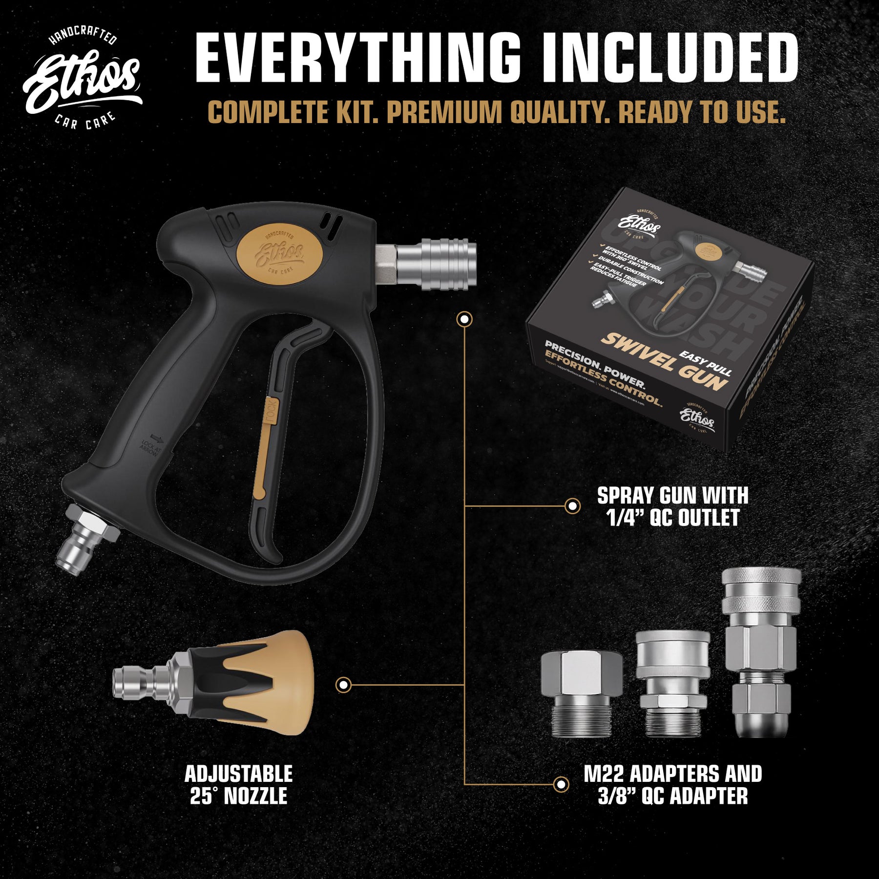 EZ Pull Swivel Pressure Washer Gun