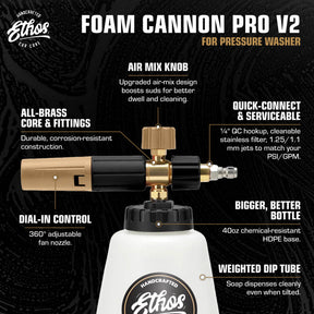 Foam Cannon Pro V2 - For Pressure Washer