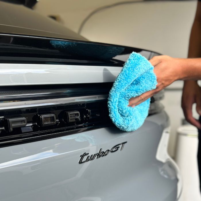 Fold into quarters for eight clean sides, and flip often as you work.