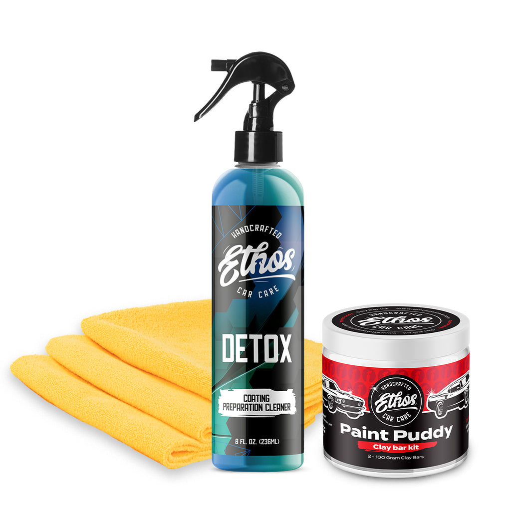 Ethos Car Care Clay Bar Kit- Synthetic Detailing Clay for Cars