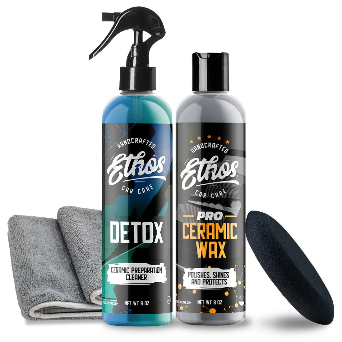 Ethos Ceramic Wax and Prep Kit Detox and Coat