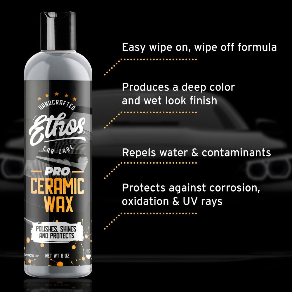 Ethos Ceramic Car Wax Slick, Durable Ceramic Wax Coating