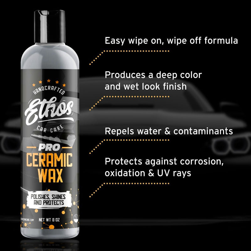 Ethos Ceramic Car Wax Slick, Durable Ceramic Wax Coating