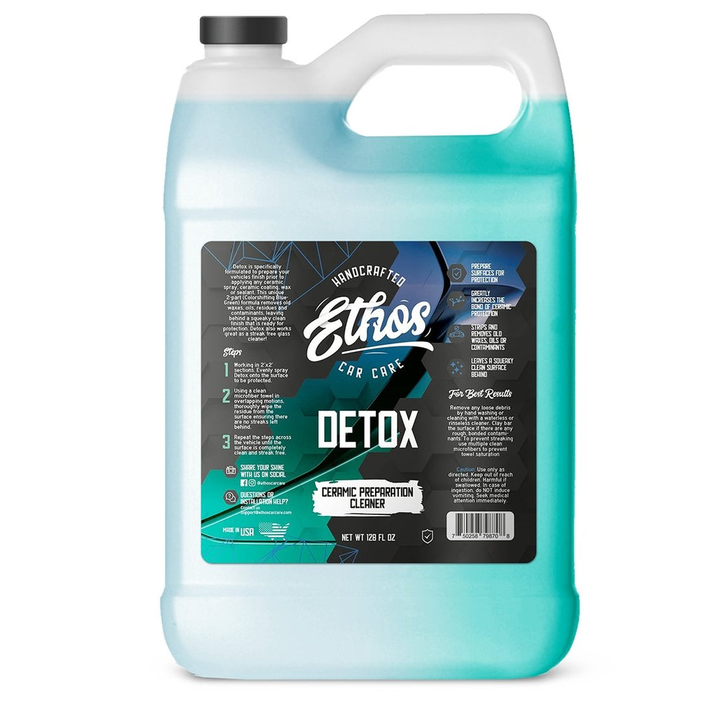 Ethos Detox - Ceramic Coating Prep, Panel Wipe, IPA, Glass Cleaner